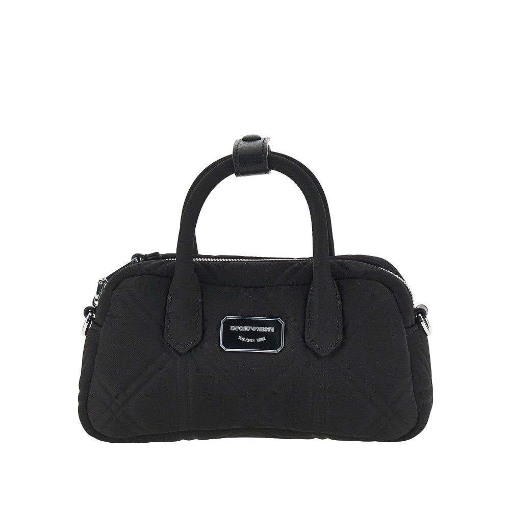 Embossed nylon mini bowling bag
