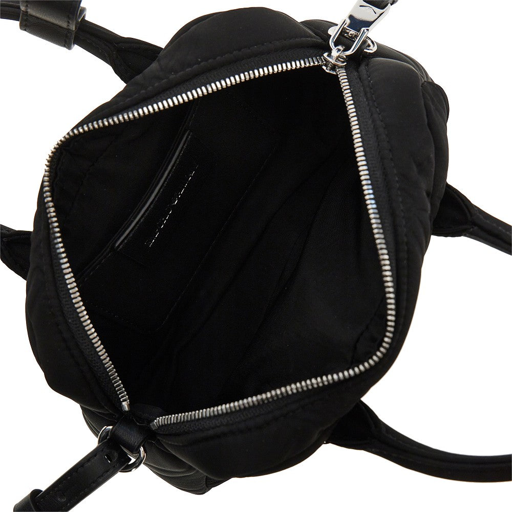 Embossed nylon mini bowling bag