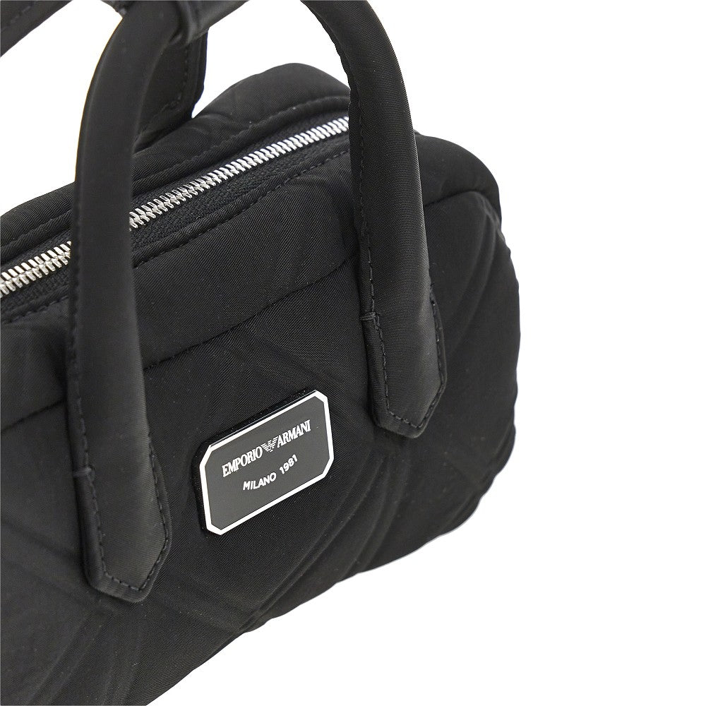 Embossed nylon mini bowling bag