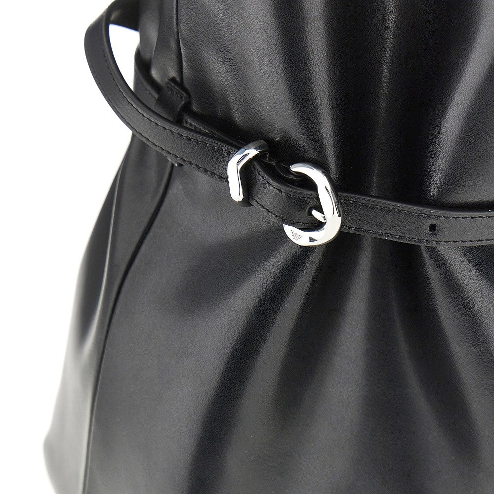 Borsa a secchiello media in pelle