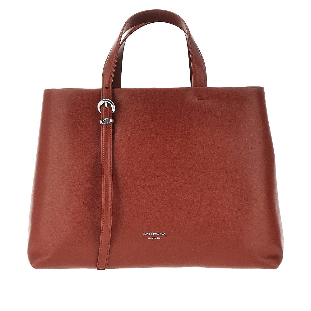 Shopping bag in pelle