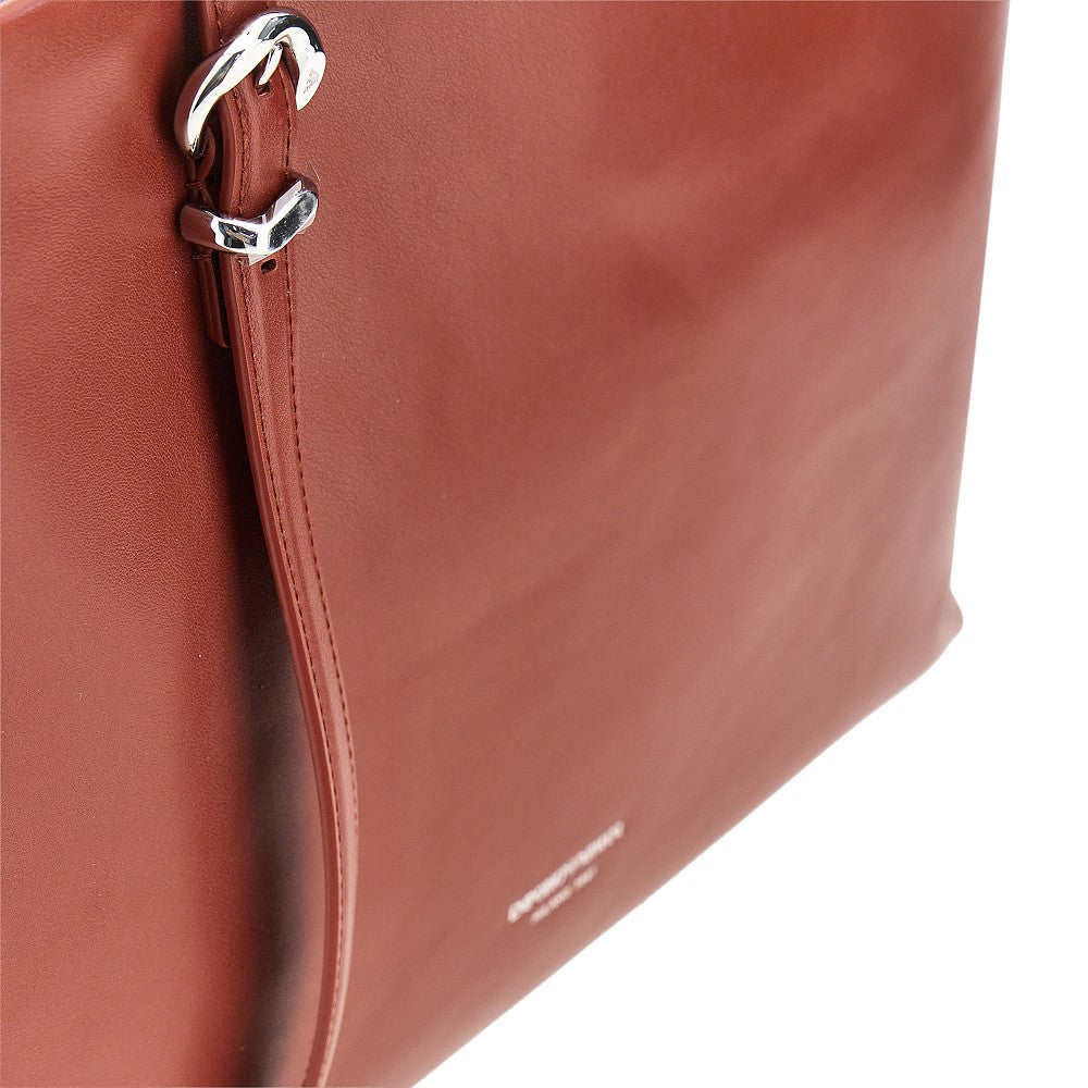 Shopping bag in pelle