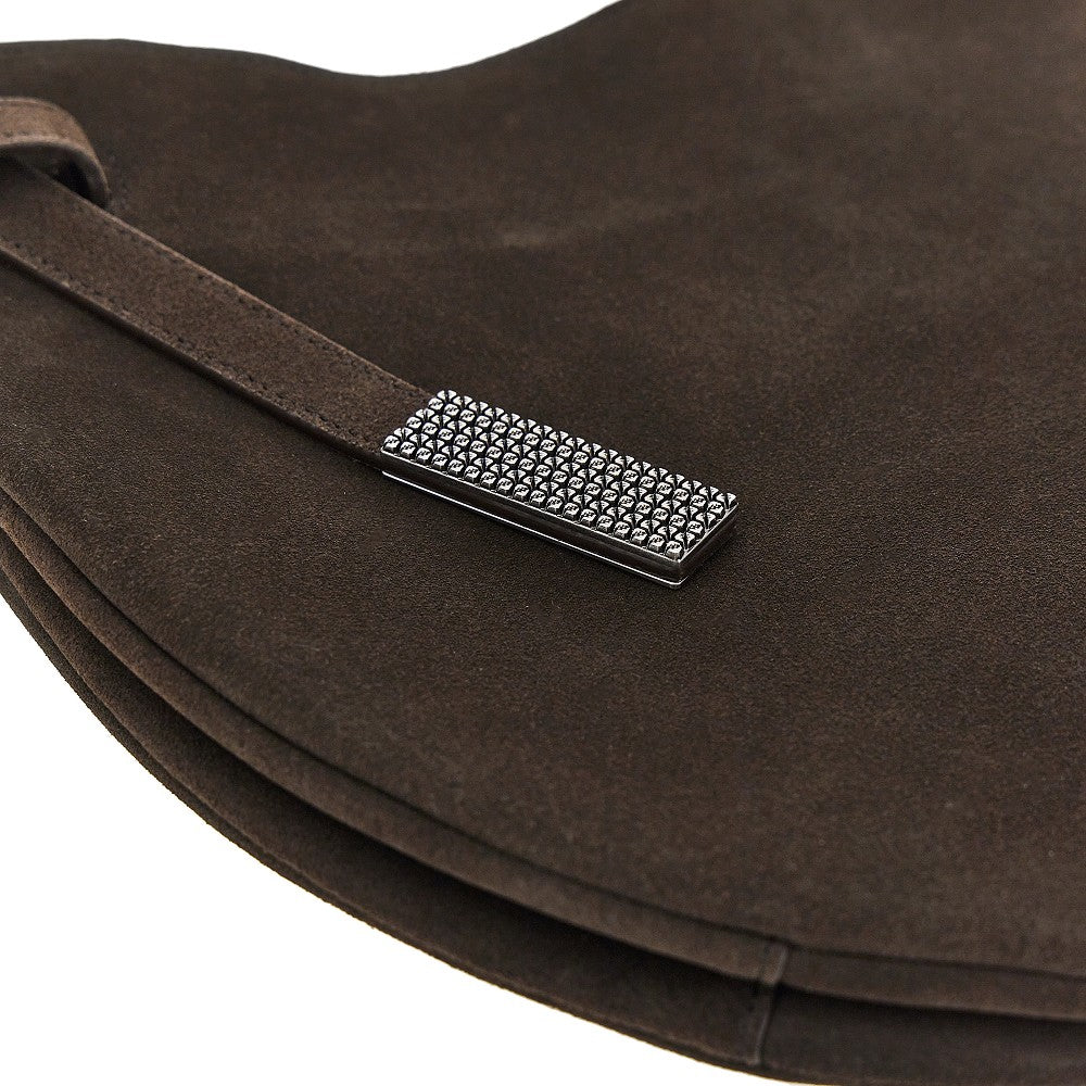 Borsa hobo in pelle scamosciata