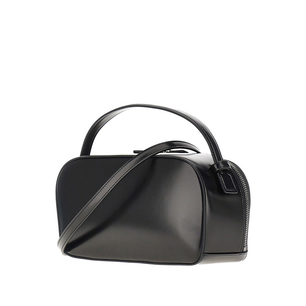 Borsa in pelle sintetica spazzolata