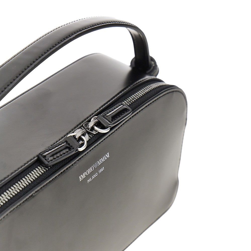 Borsa in pelle sintetica spazzolata