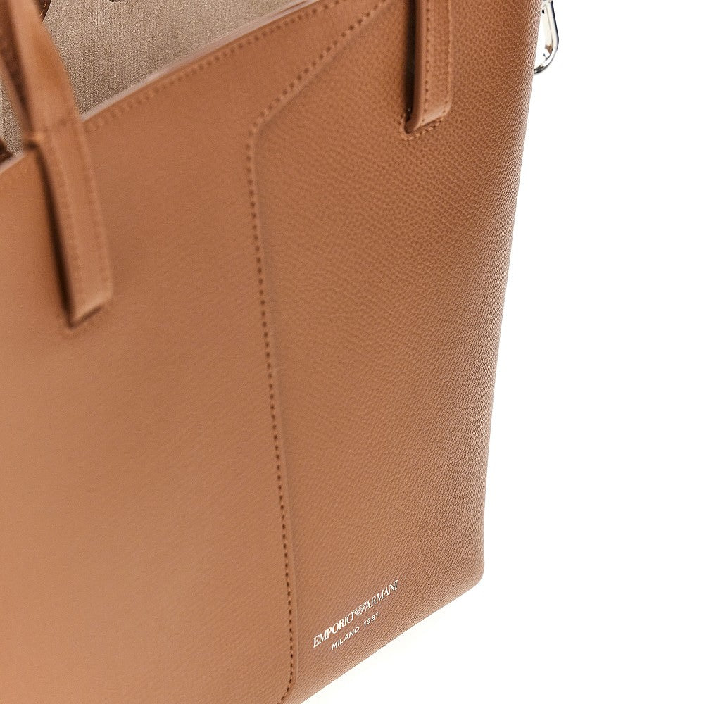 Tote bag 'Emporio Armani 1981' in pelle