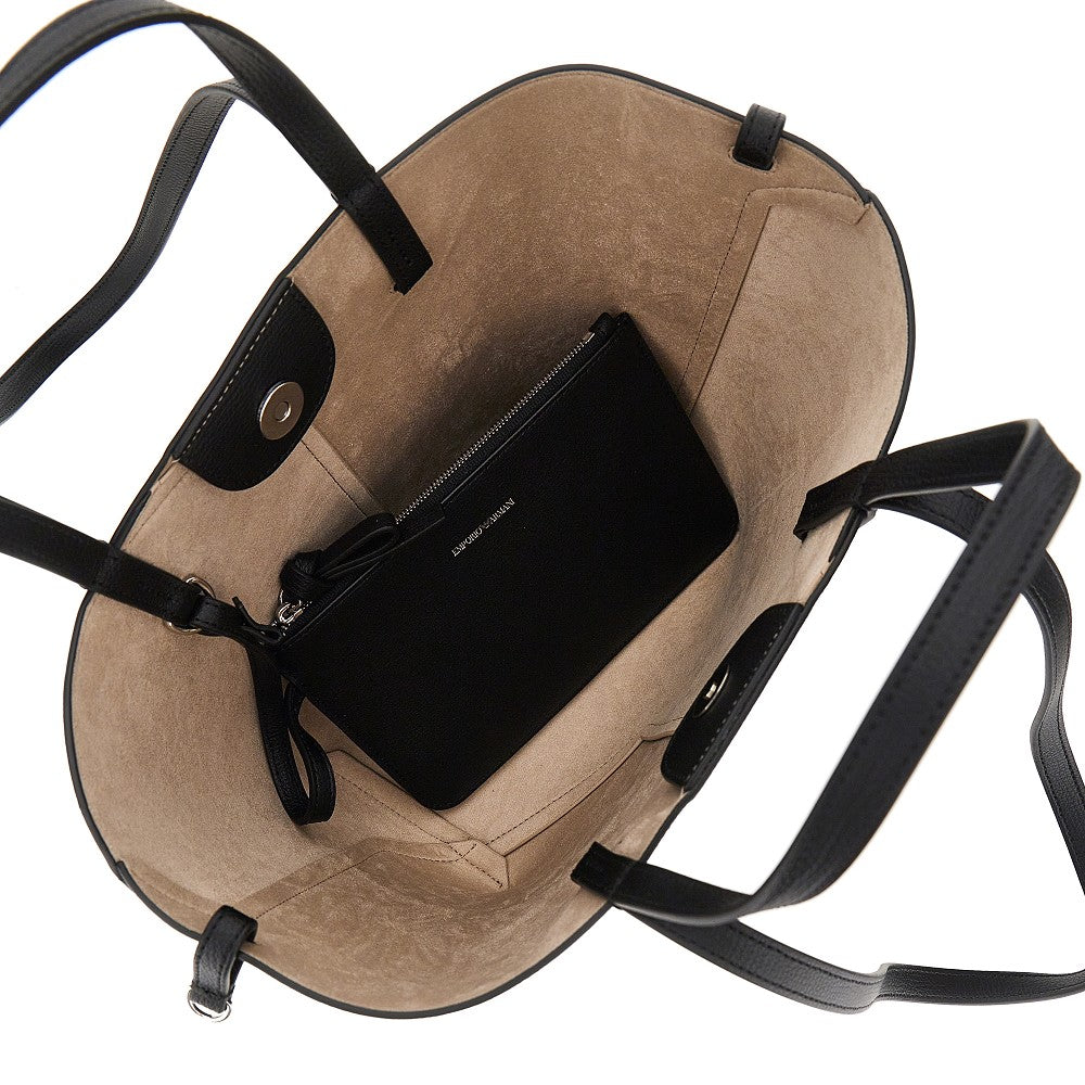 Tote bag 'Emporio Armani 1981' in pelle