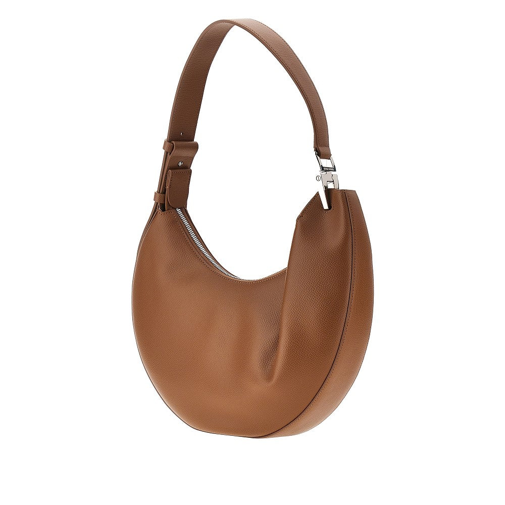 'Emporio Armani 1981' grain leather hobo bag