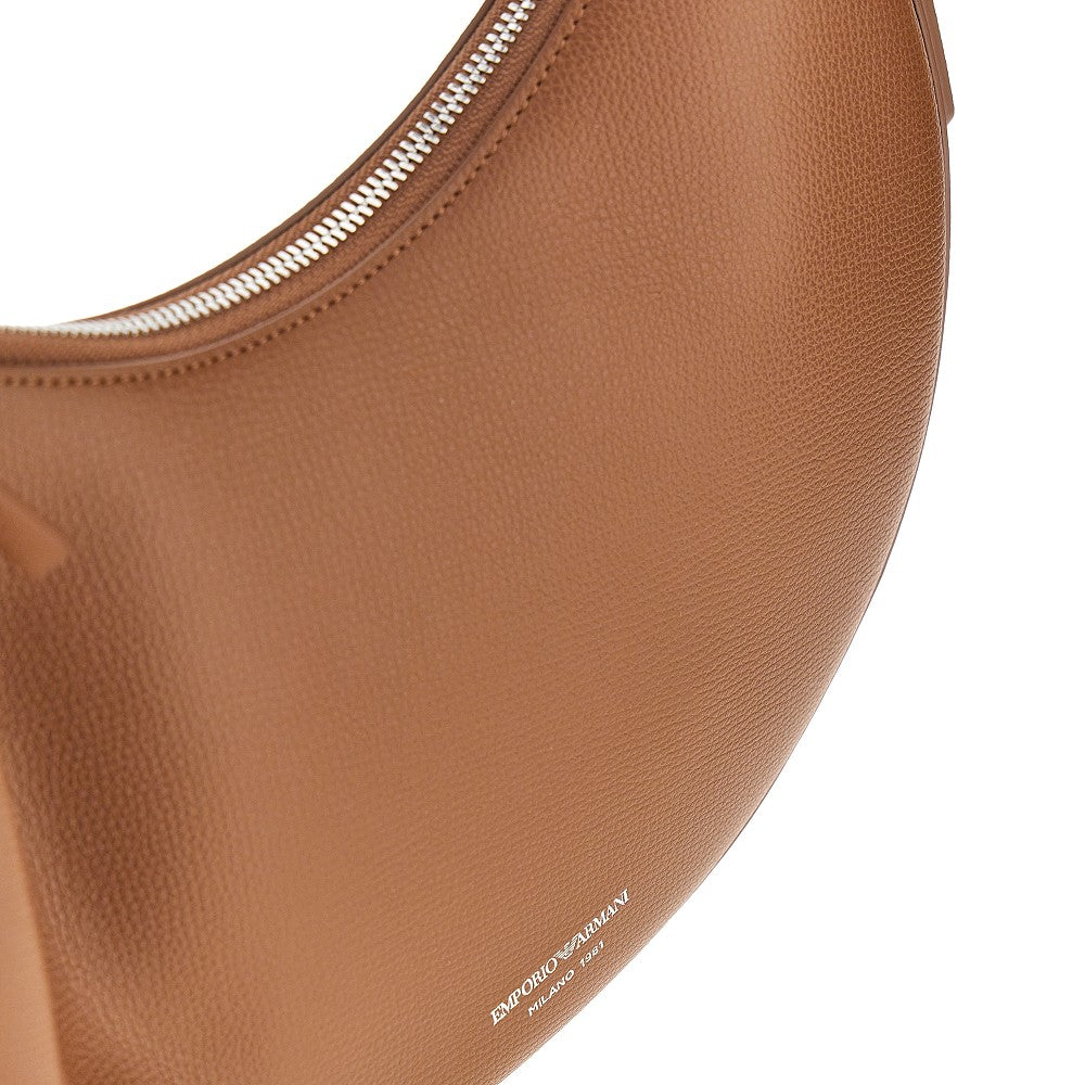 'Emporio Armani 1981' grain leather hobo bag