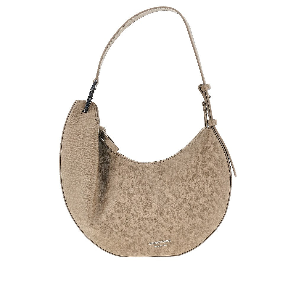 'Emporio Armani 1981' grain leather hobo bag
