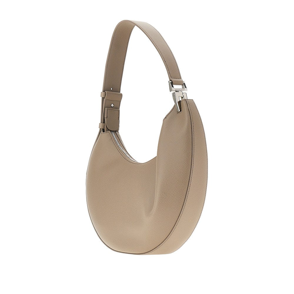 'Emporio Armani 1981' grain leather hobo bag
