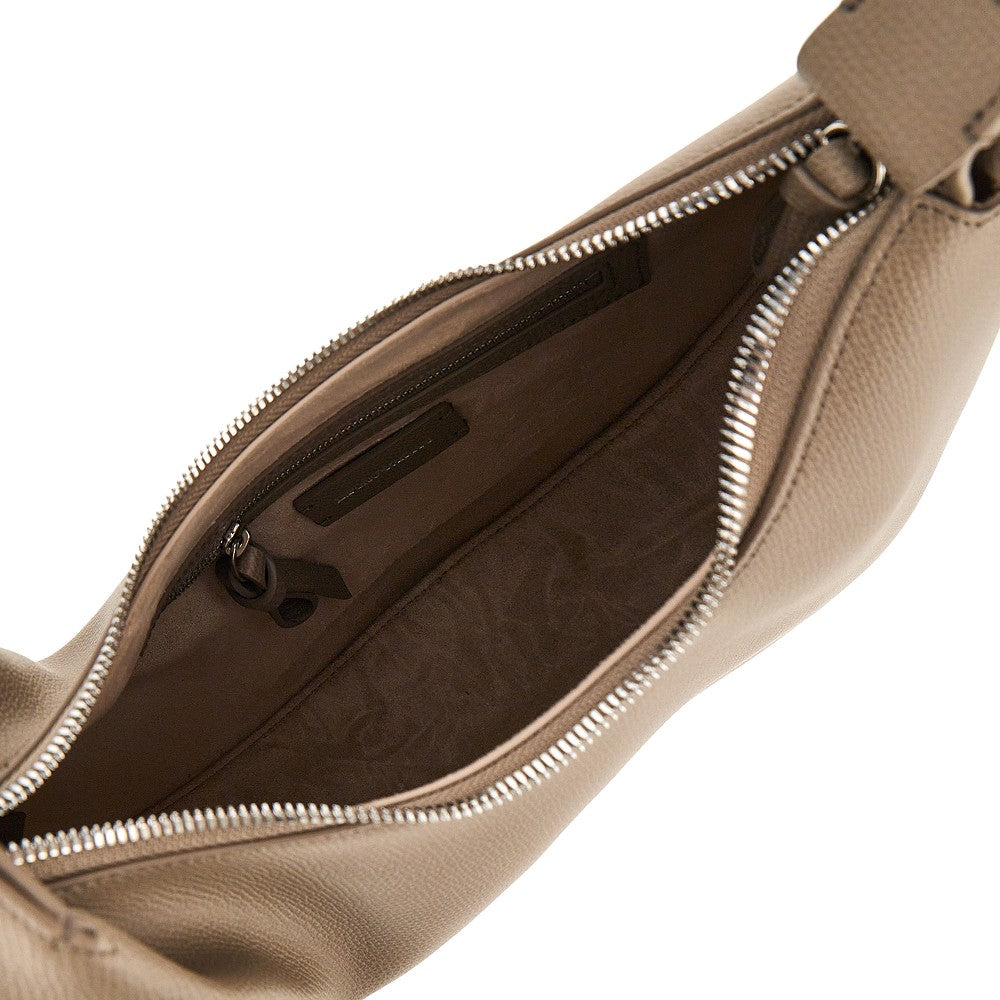 'Emporio Armani 1981' grain leather hobo bag