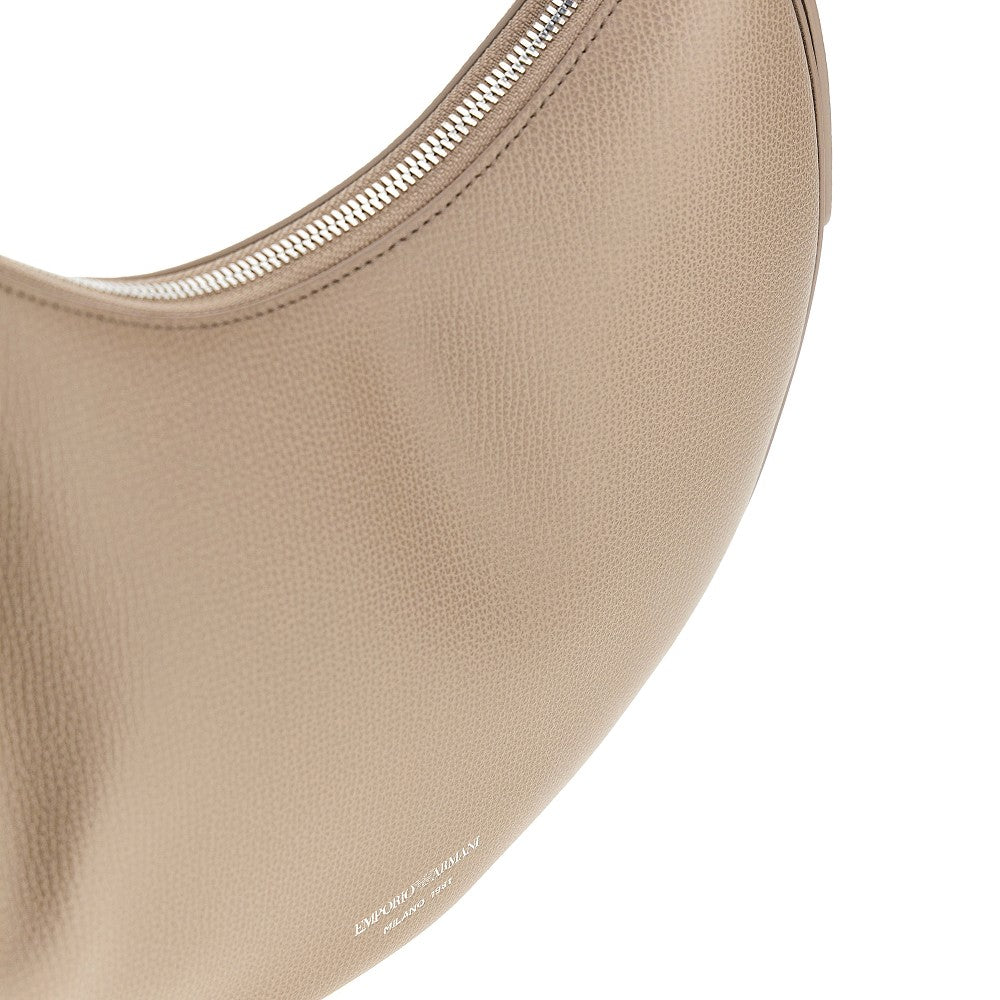 'Emporio Armani 1981' grain leather hobo bag
