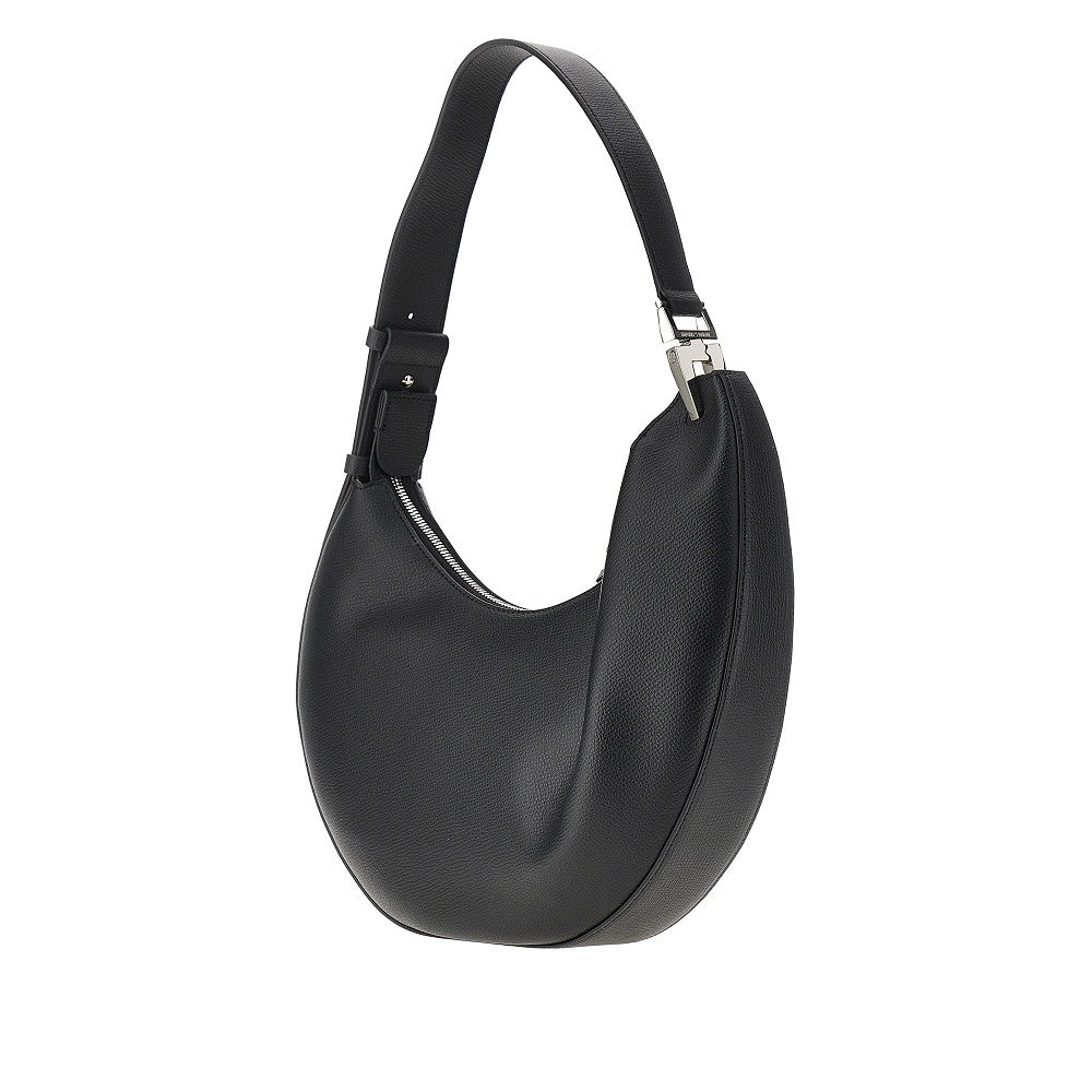 'Emporio Armani 1981' grain leather hobo bag