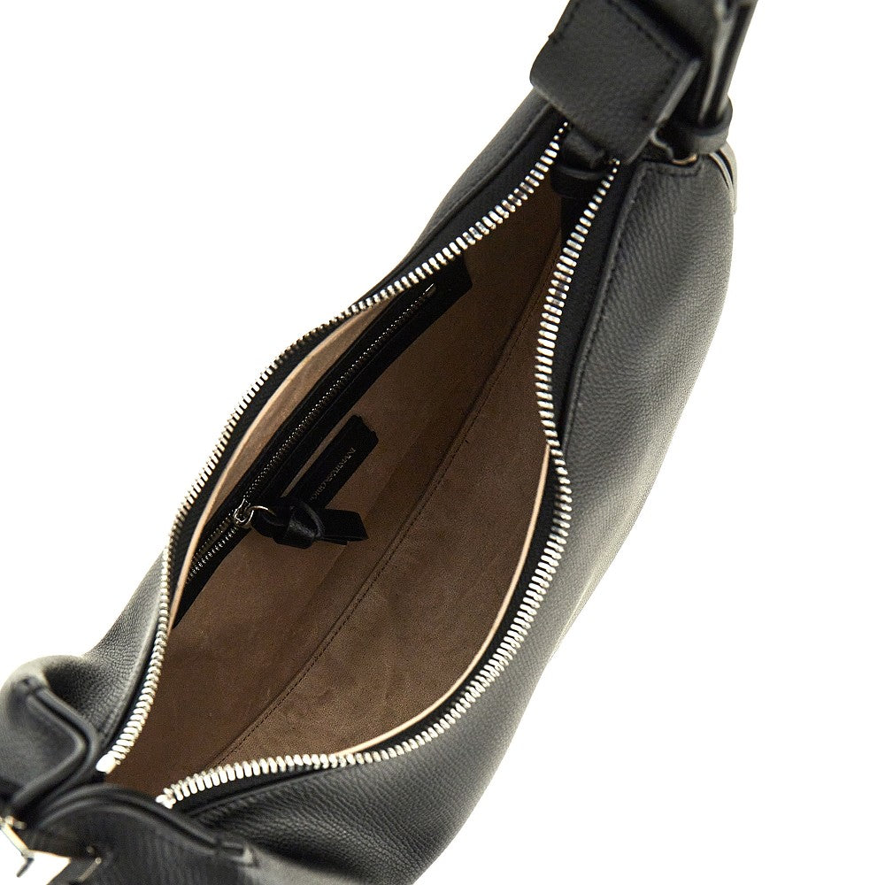 'Emporio Armani 1981' grain leather hobo bag