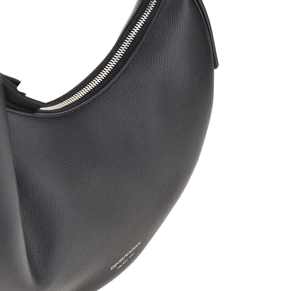 'Emporio Armani 1981' grain leather hobo bag