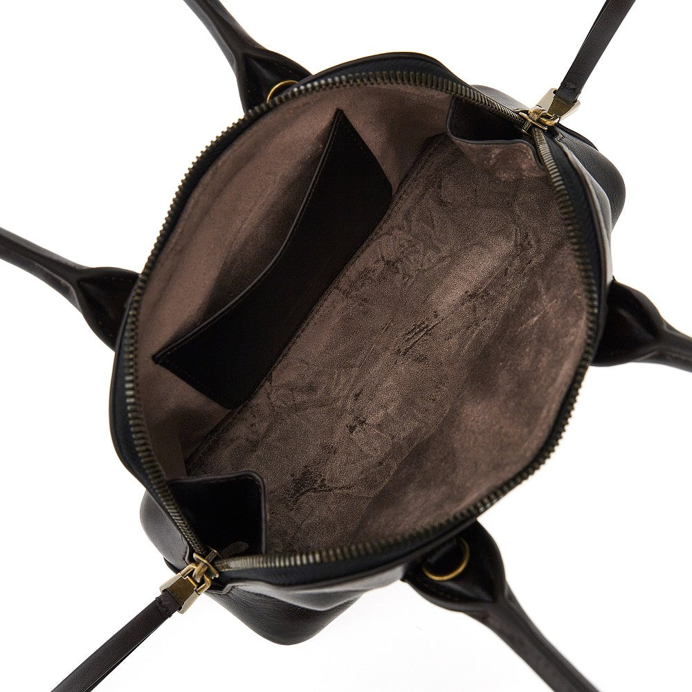 Old effect leather mini baG