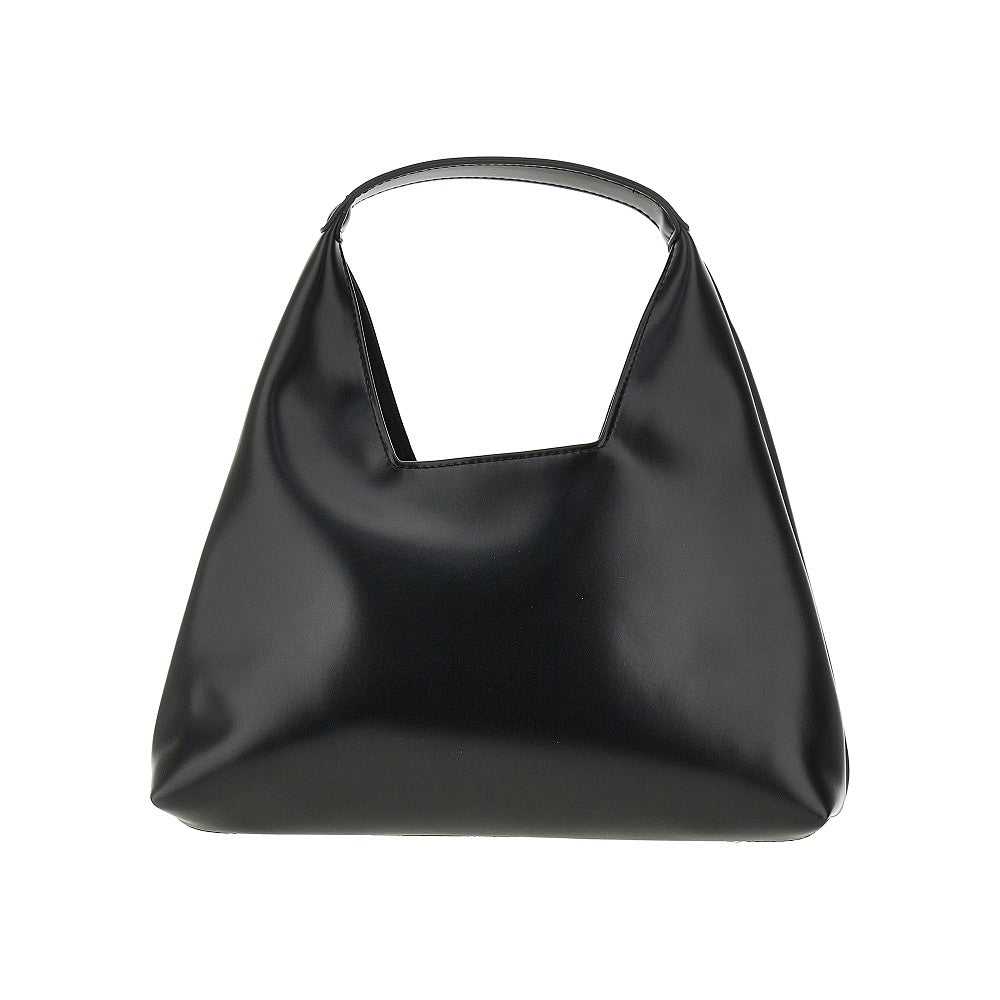 Faux leather Kids bag with logo embroidery