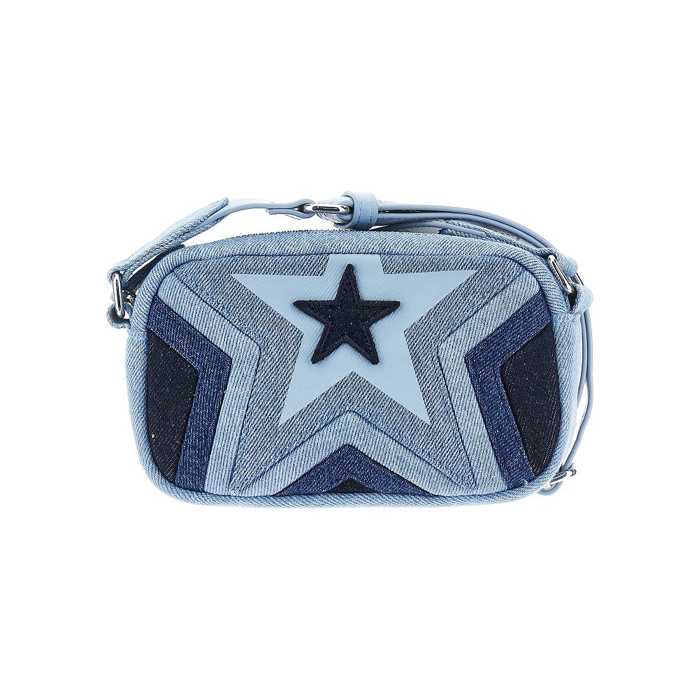 Borsa Kids in denim con motivo Star