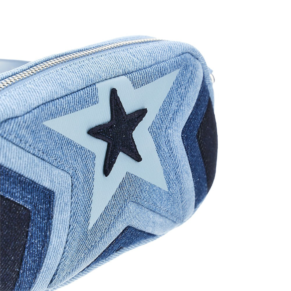Borsa Kids in denim con motivo Star