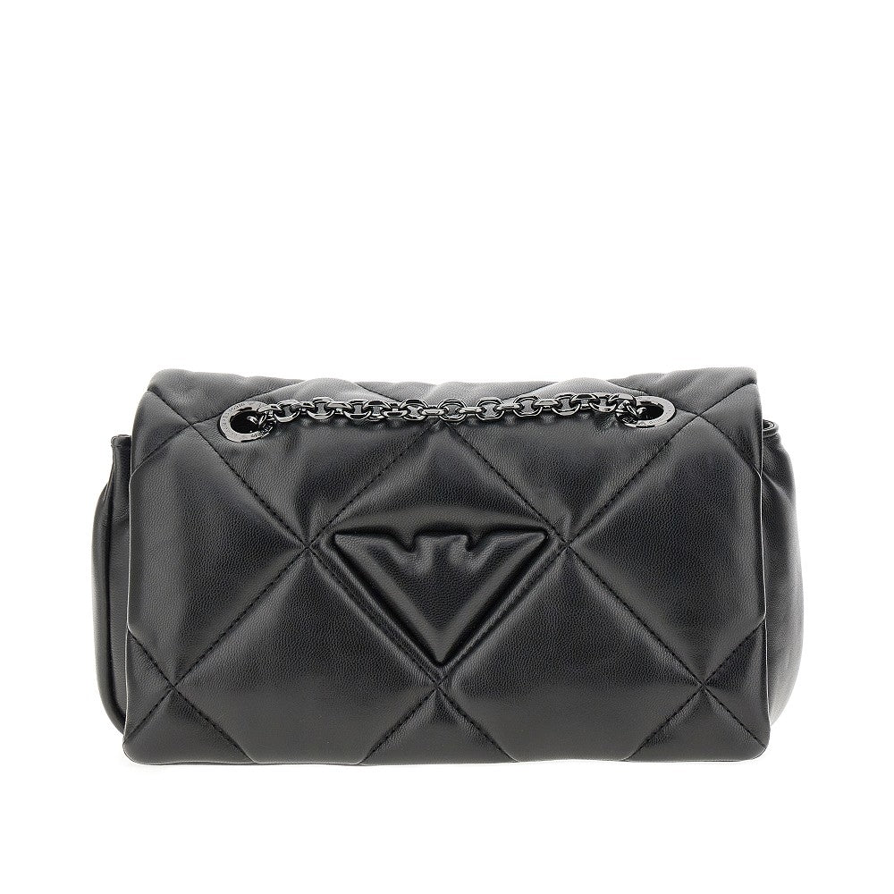 Quilted faux nappa leather mini bag