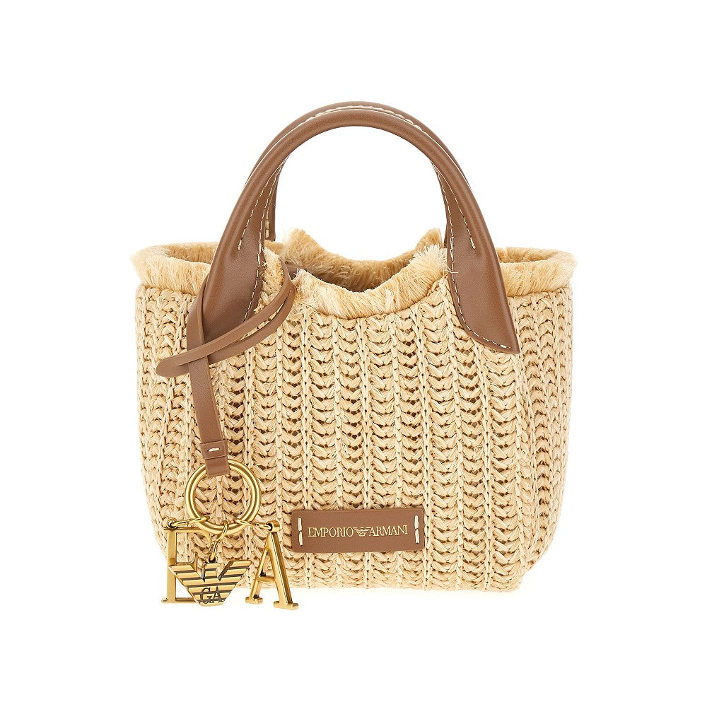 Woven faux raffia Small Shopping bag