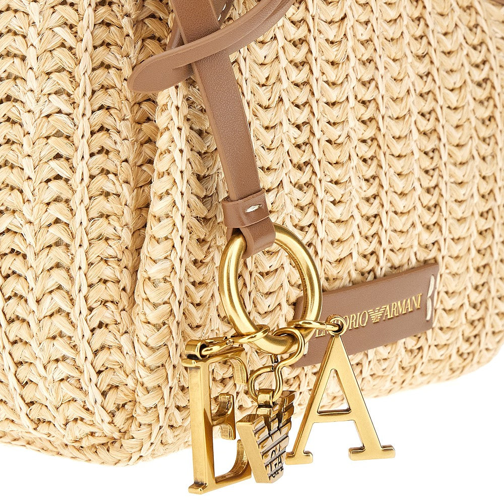 Woven faux raffia Small Shopping bag