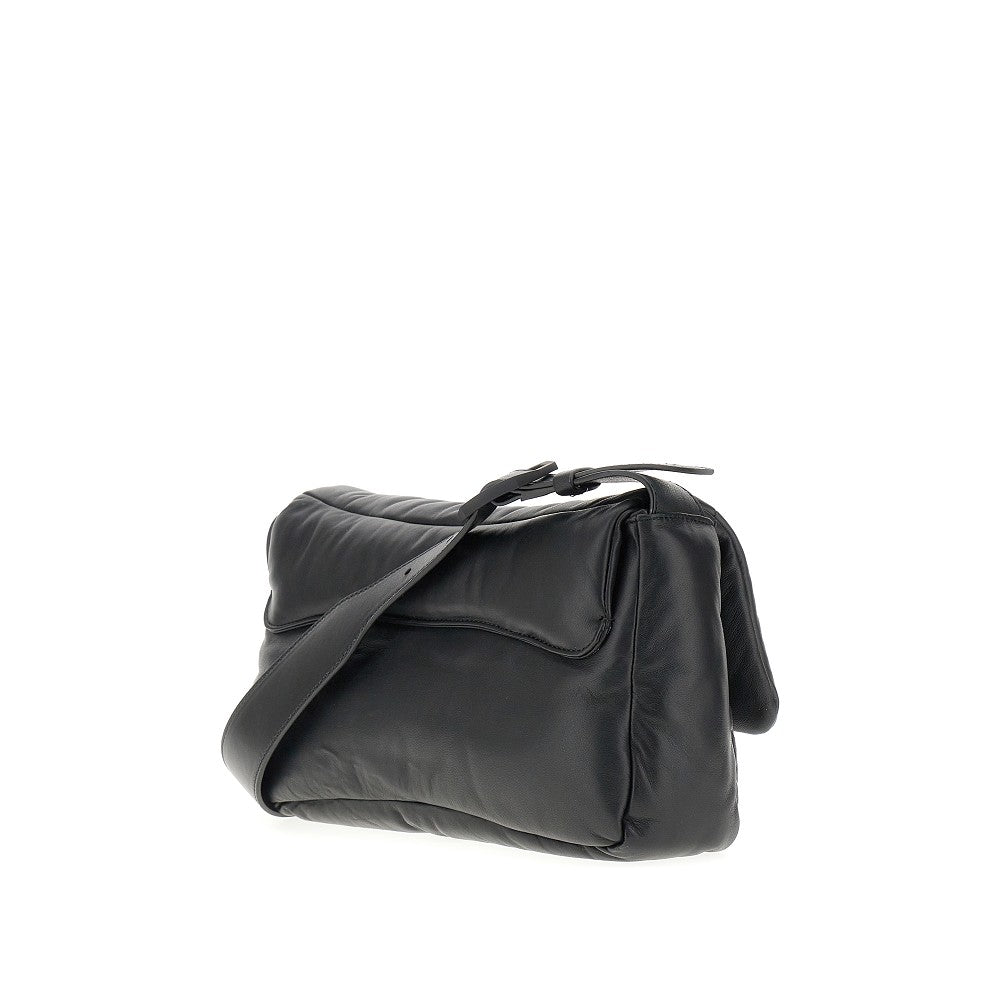 Padded nappa leather shoulder bag