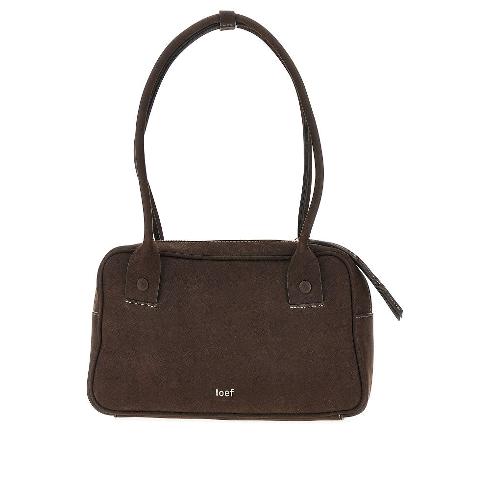 Borsa a spalla 'Bigotta' in nabuk