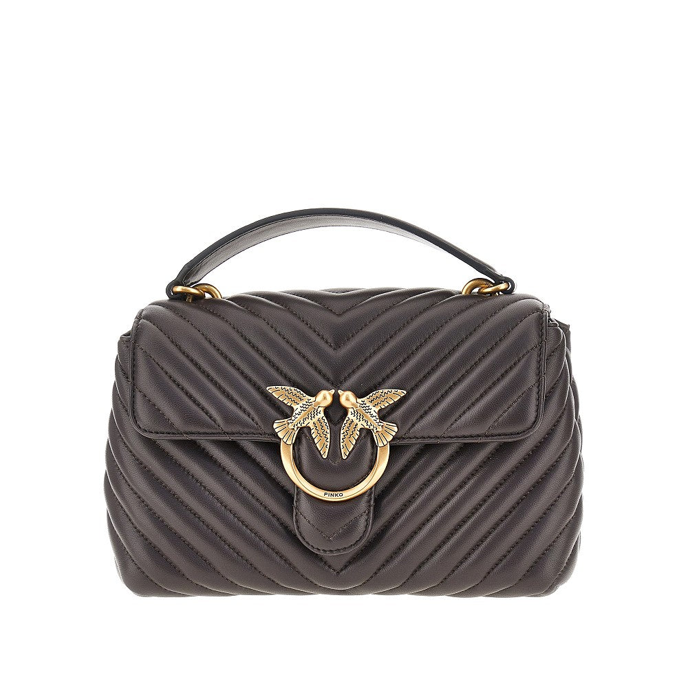 Chevron nappa leather mini Love Lady Puff bag