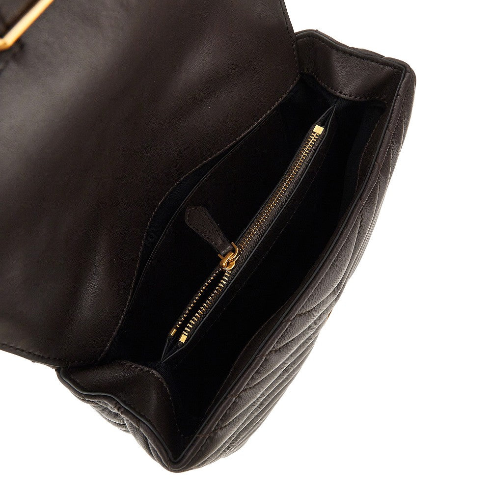 Chevron nappa leather mini Love Lady Puff bag