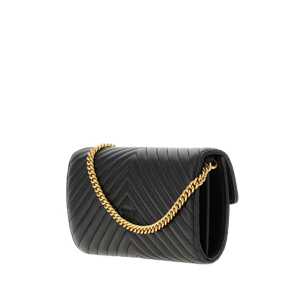 Love Bag One chevron nappa leather clutch