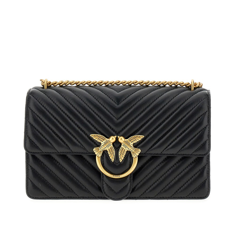 Chevron leather 'Love One Classic' bag