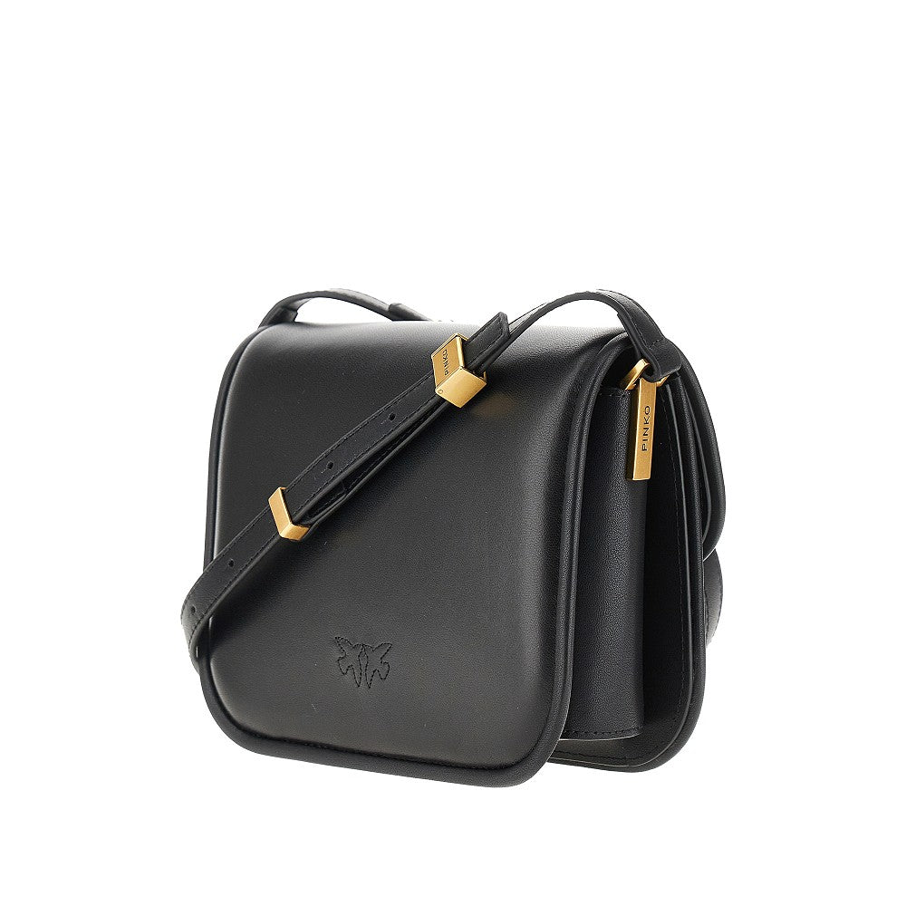 Leather &#39;Love Box&#39; mini shoulder bag