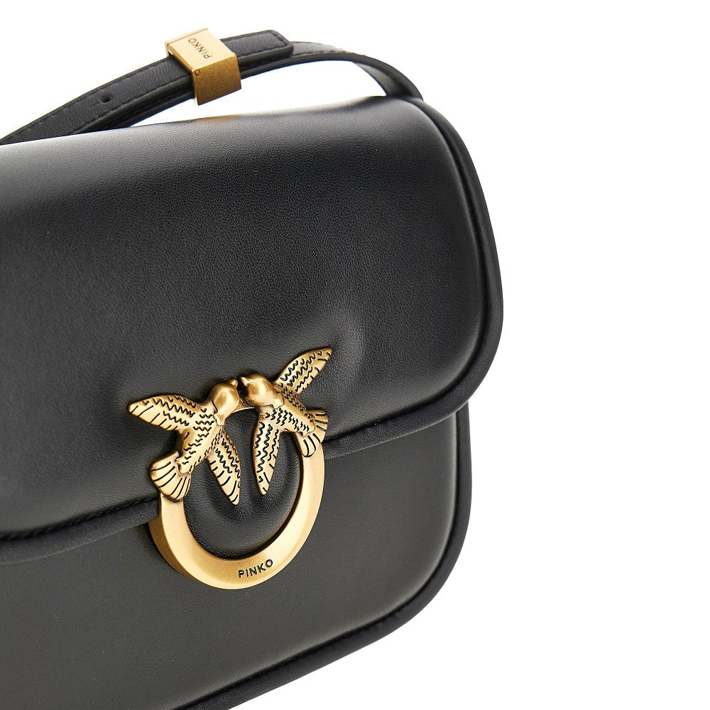 Leather &#39;Love Box&#39; mini shoulder bag