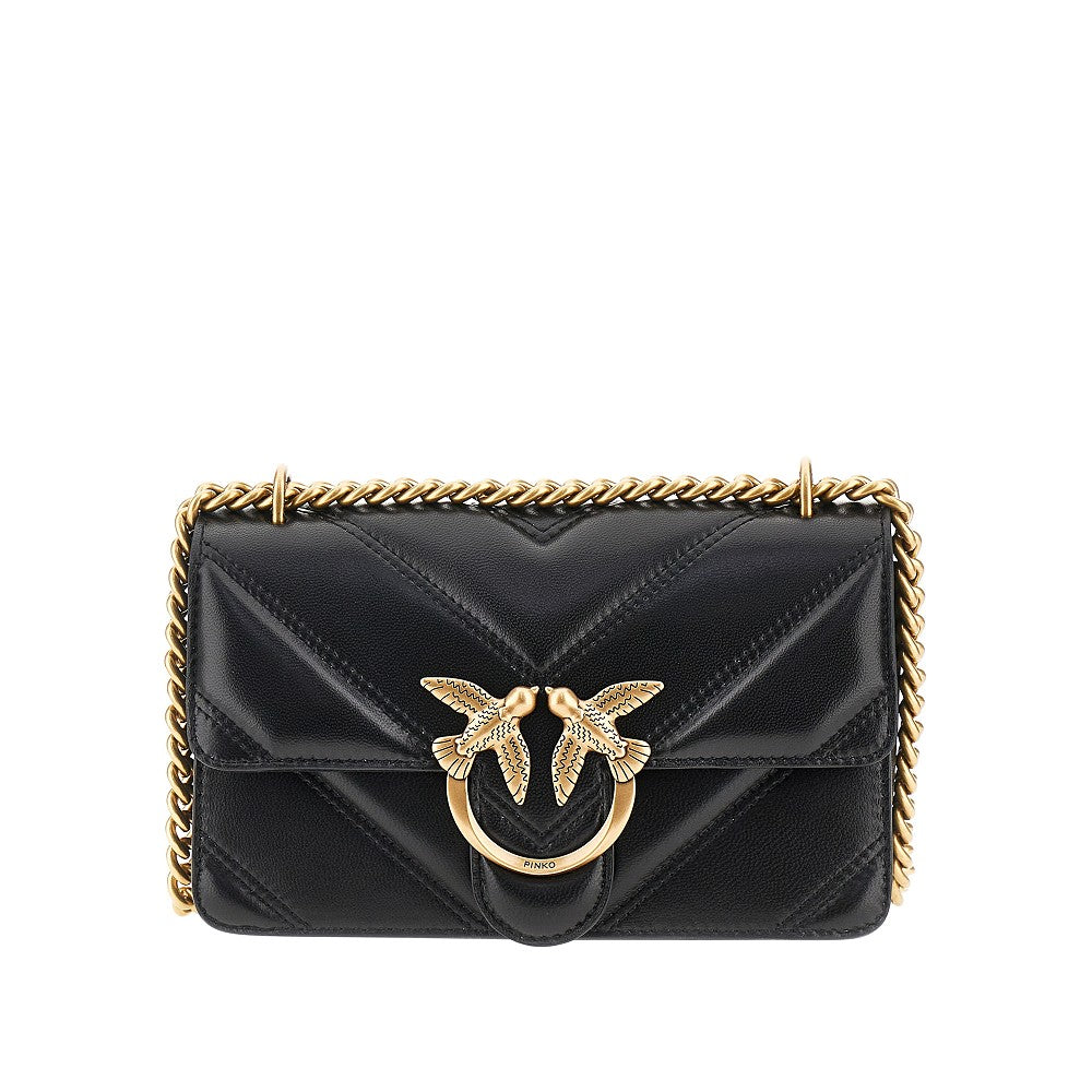 Quilted leather mini Love One bag