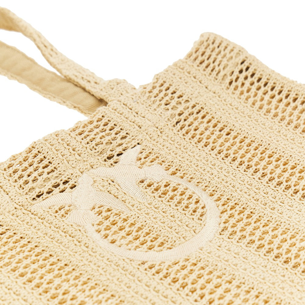 Medium faux raffia Easy Tote Bag