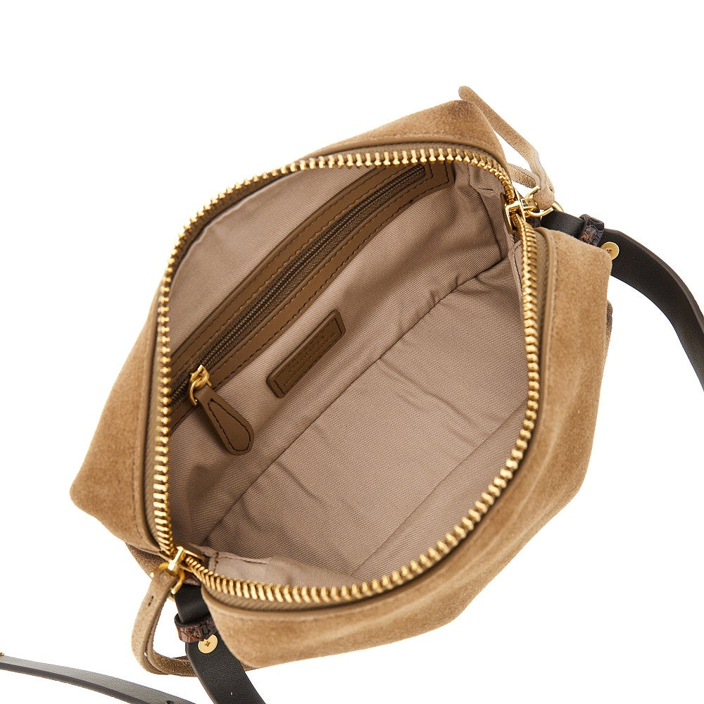 Suede leather Mini crossbody bag