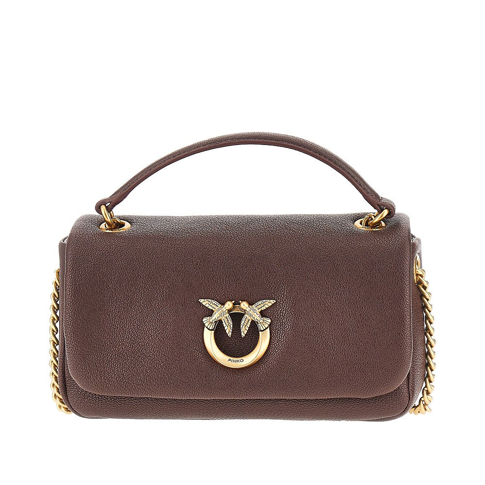 Borsa Click Soft Horizontal grande in pelle