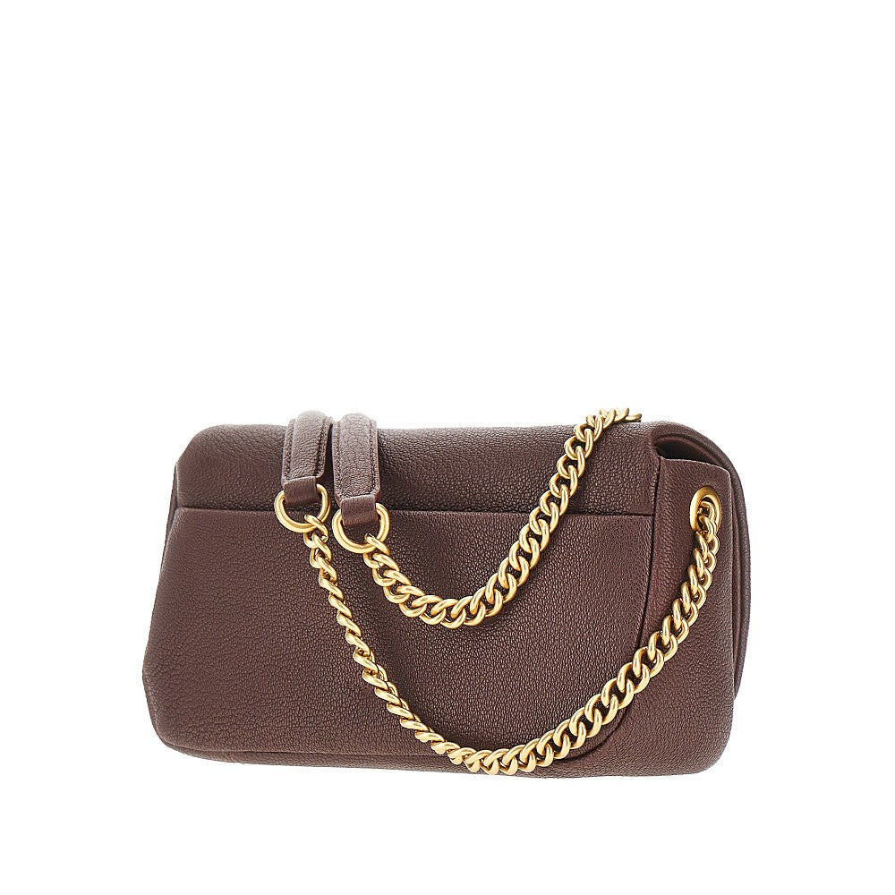 Borsa Click Soft Horizontal grande in pelle