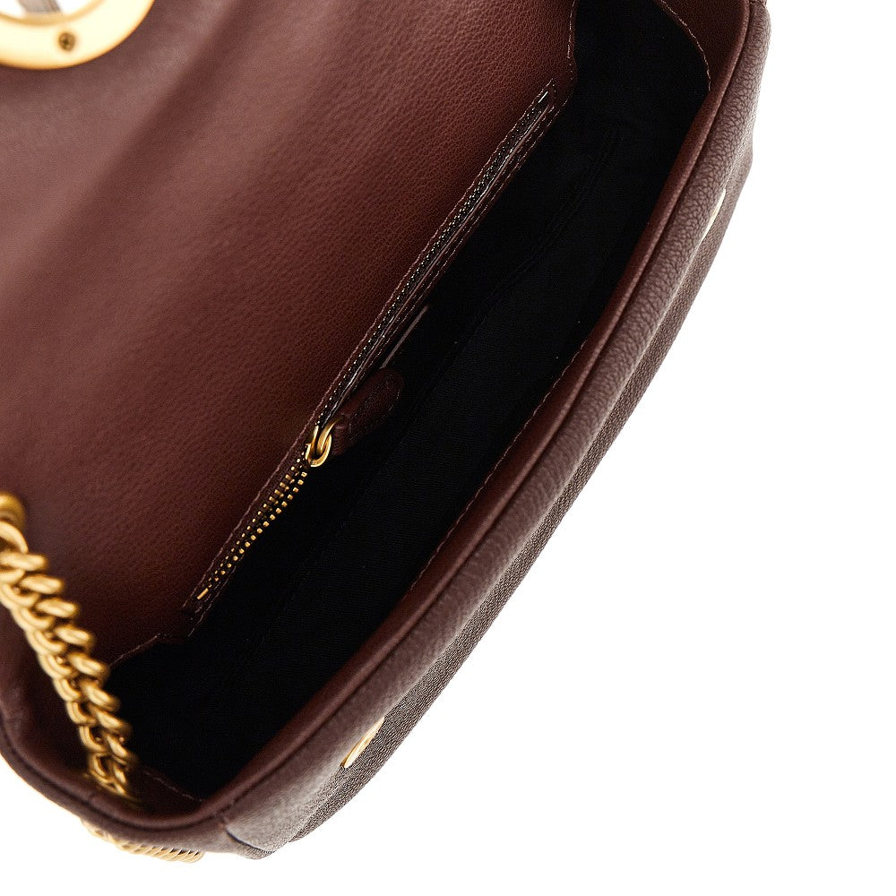 Borsa Click Soft Horizontal grande in pelle