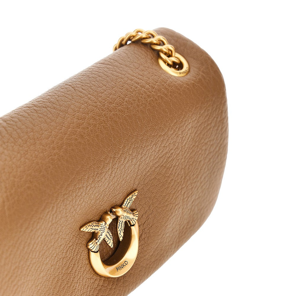 Leather large Click Soft Horizontal bag