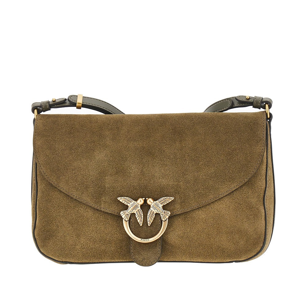 Borsa Love Bag Satchel media in suede