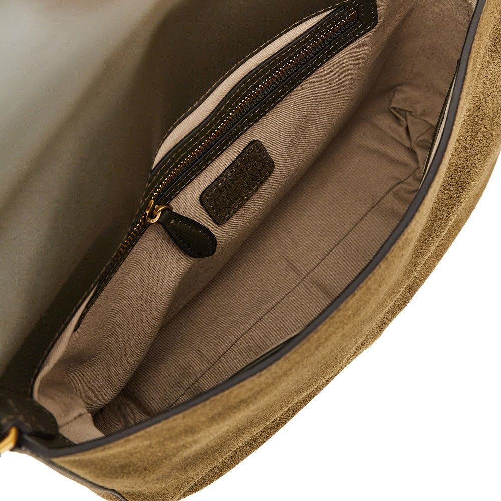Borsa Love Bag Satchel media in suede