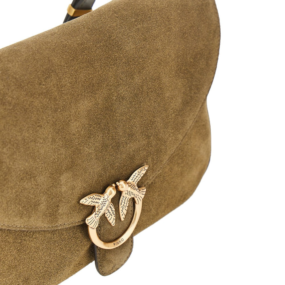 Borsa Love Bag Satchel media in suede