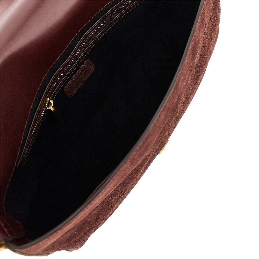 Borsa Love Bag Satchel media in suede