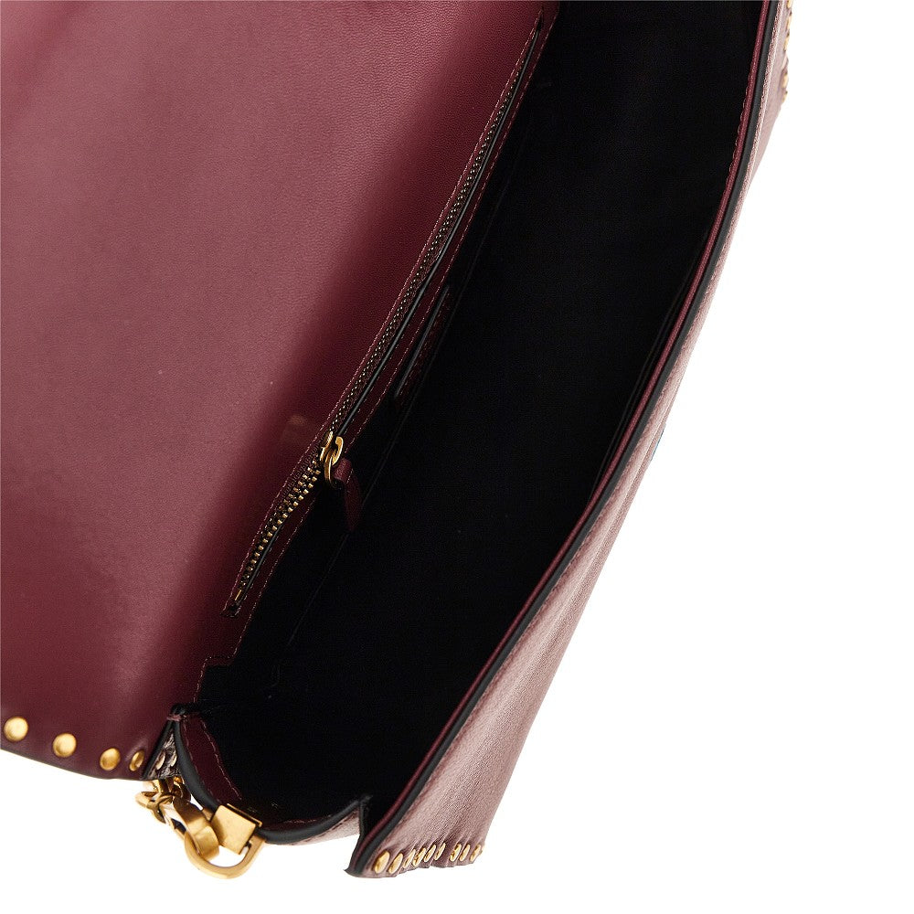 Borsa 'Love One Slouchy' in pelle con borchie