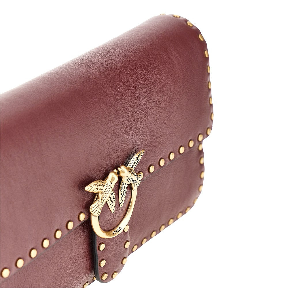 Borsa 'Love One Slouchy' in pelle con borchie