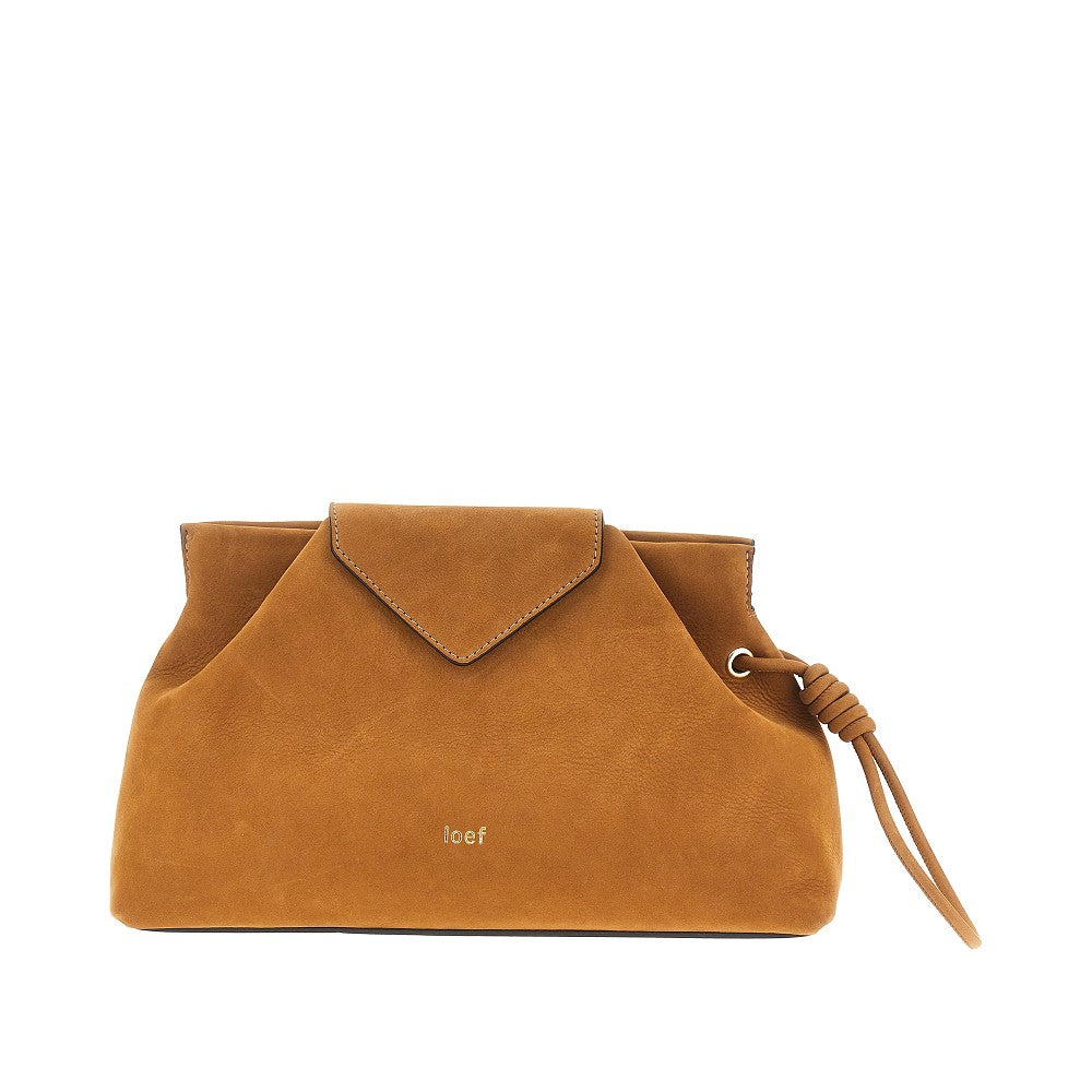 Nubuck leather 'Ariette' pouch