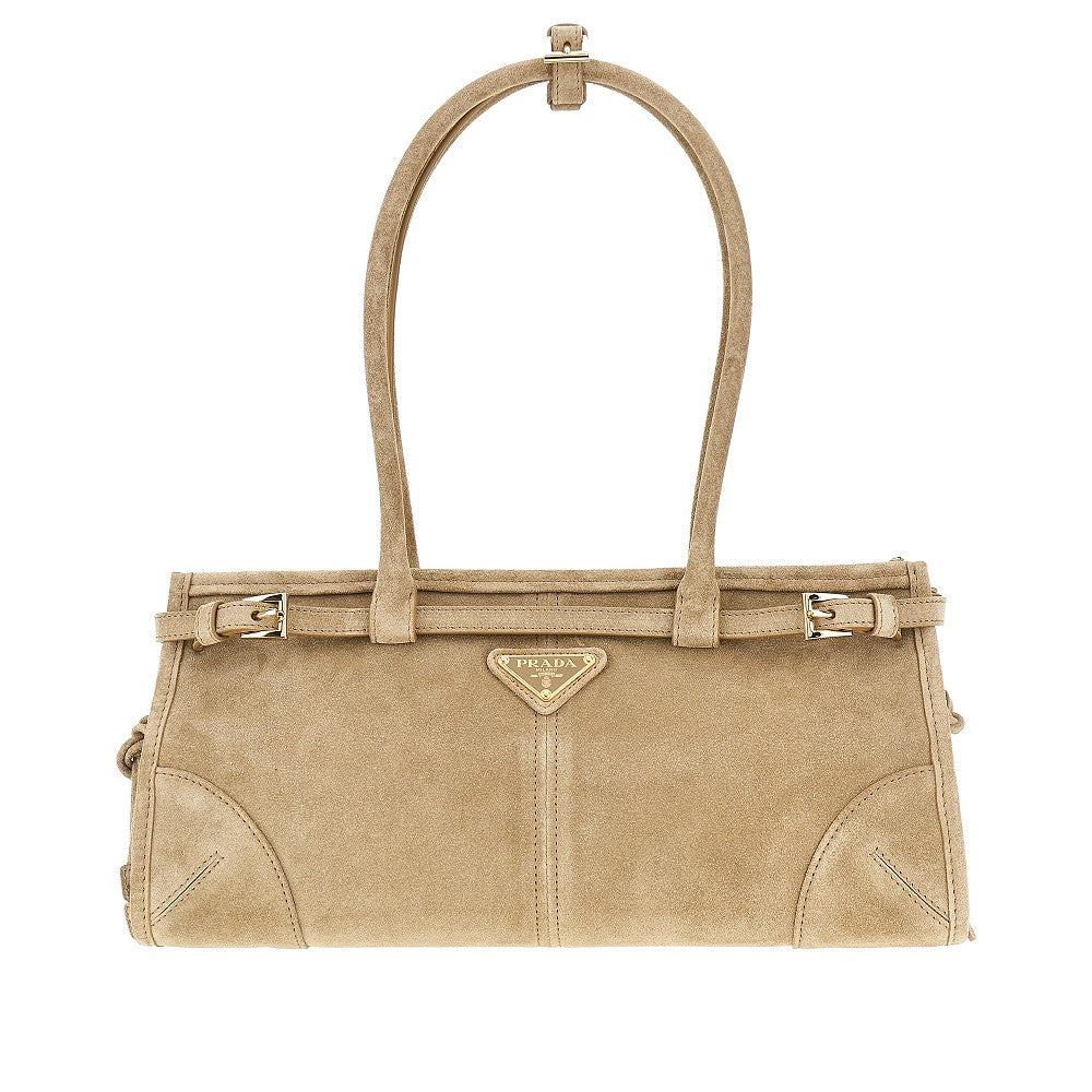 Borsa 'Prada Bonnie' media in suede